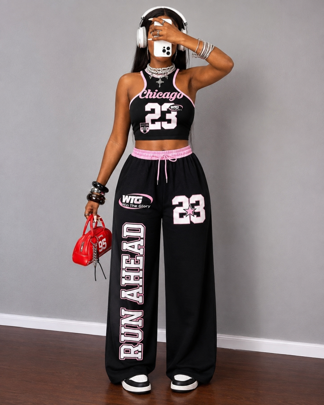 Never Stop Graphic Jogger Set 